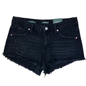 New Wild Fable Black Distressed Denim Shorts Size 4
